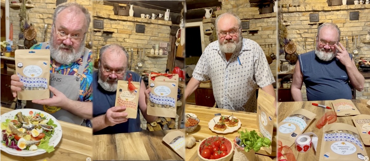 lihtsad suupiste retseptid Põldotsa talu snäkkidest, snäkipakid, tomatid, basiilik ja valmis ampsud