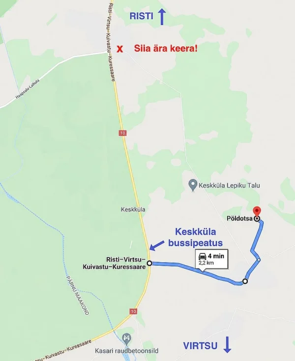 Teejuhis Põldotsa tallu